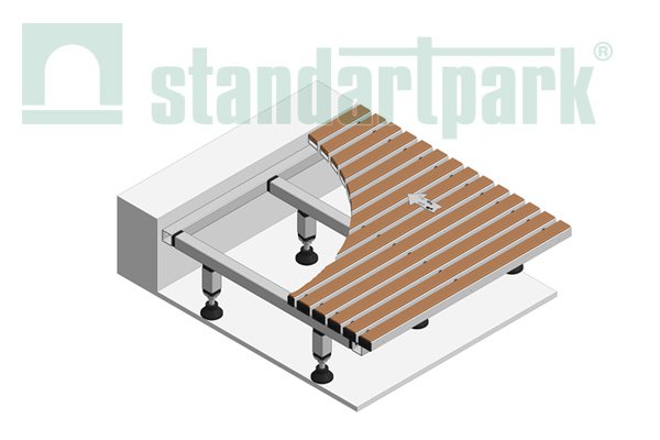 Опорные конструкции для систем грязезащиты от Стандартпарк